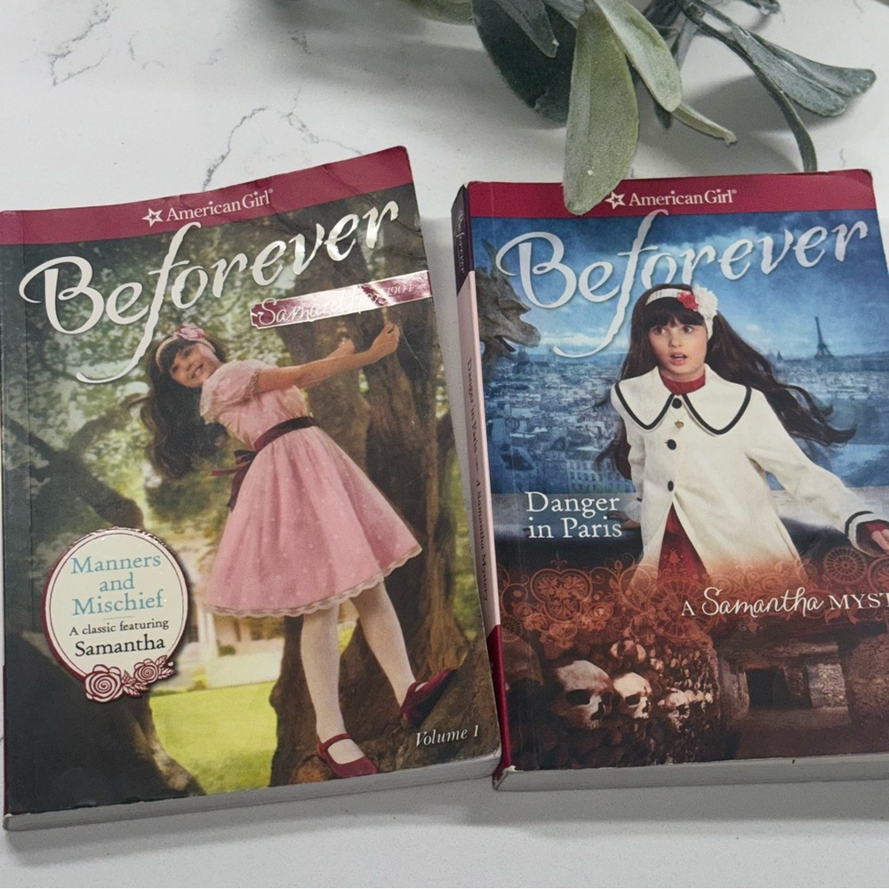 American Girl Samantha Books - 'Manners and Mischief' and 'Danger in Par…